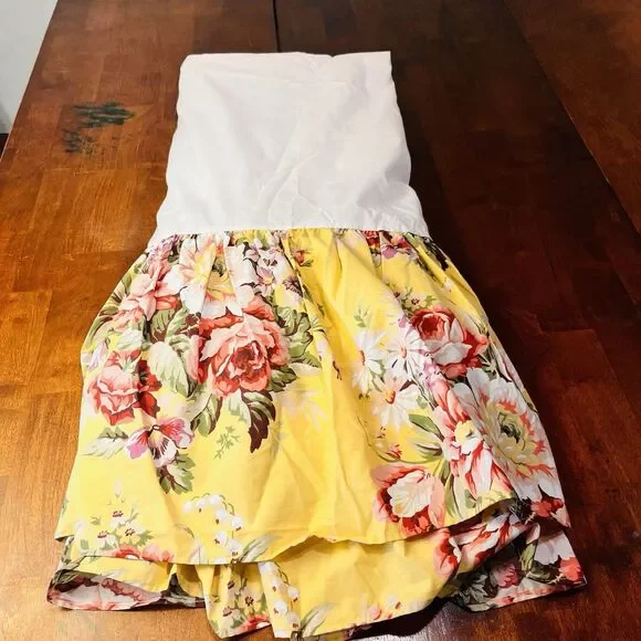 Vintage Ralph Lauren Home Sophie Brooke Twin Fitted Sheet Bed Skirt 2 Shams